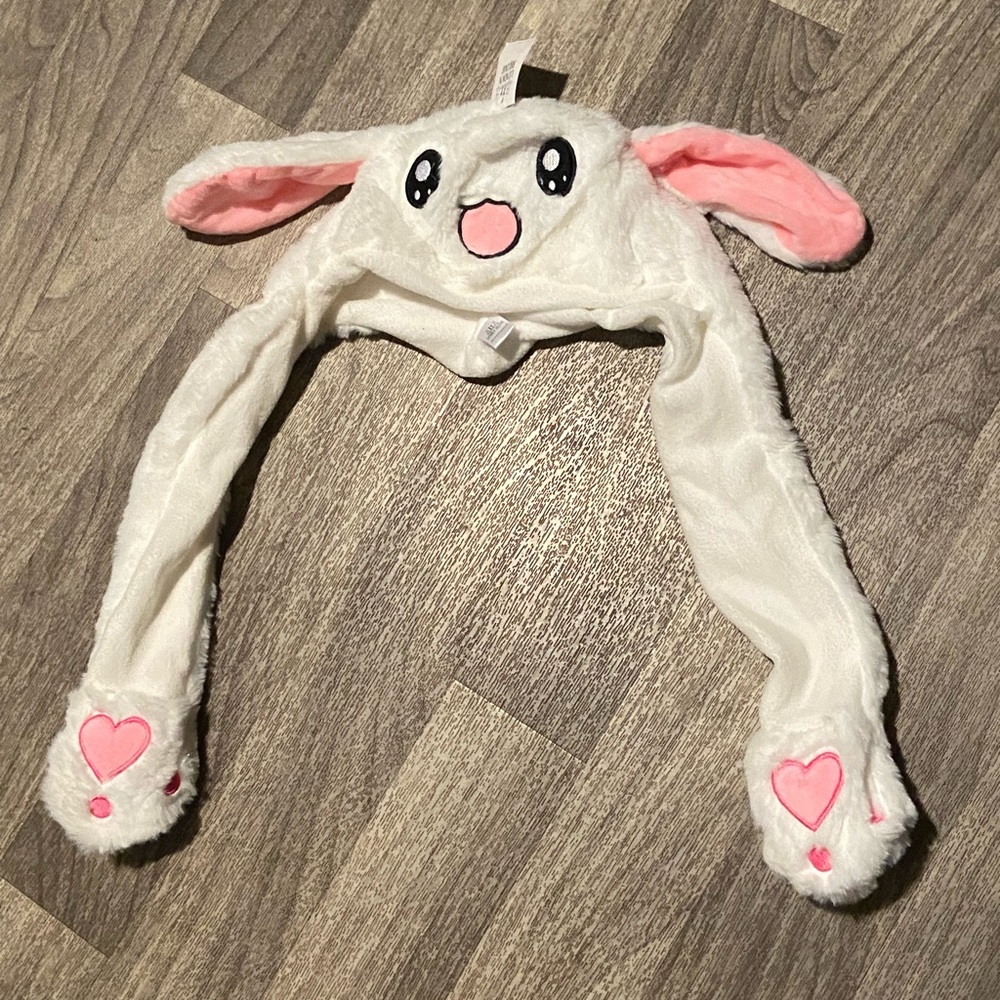 NWT kids plush London Bridge bunny rabbit hat